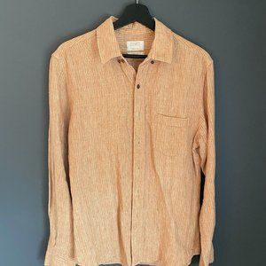 Vanishing Elephant 100% Linen Button Down Shirt